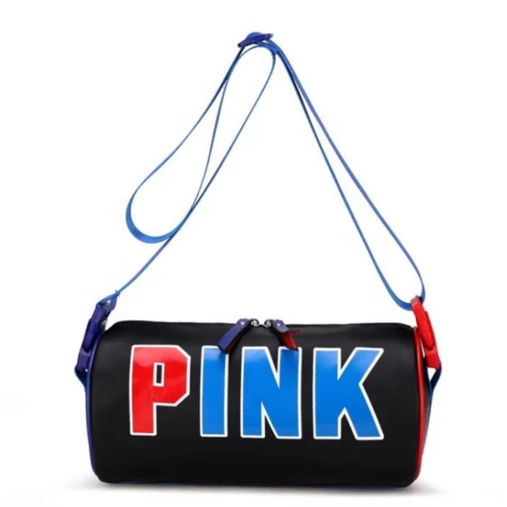 PINK mini barrel crossbody